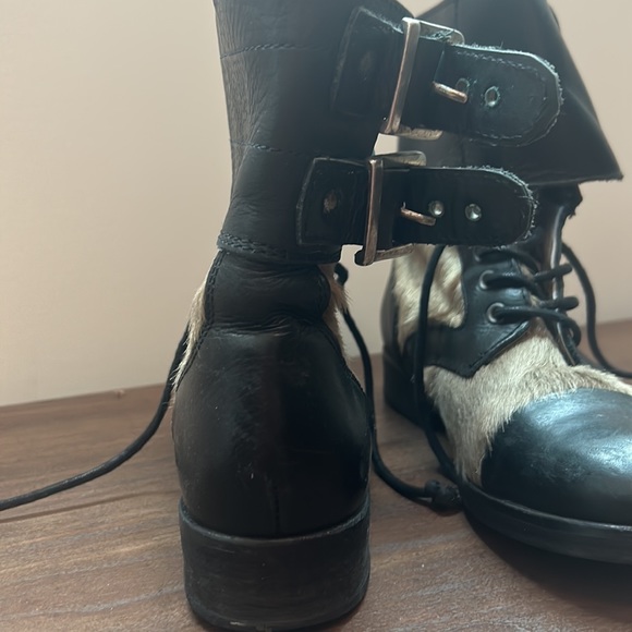 All saints fur leather boots - Picture 4 of 4